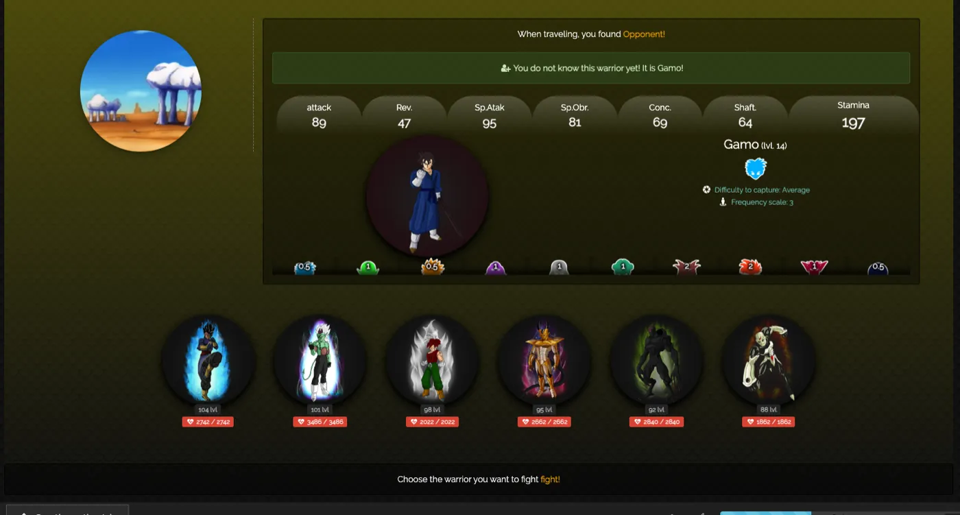 Wilderness expedition screen, original 2016 version